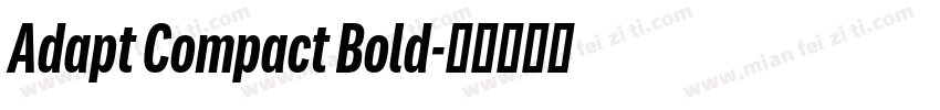 Adapt Compact Bold字体转换